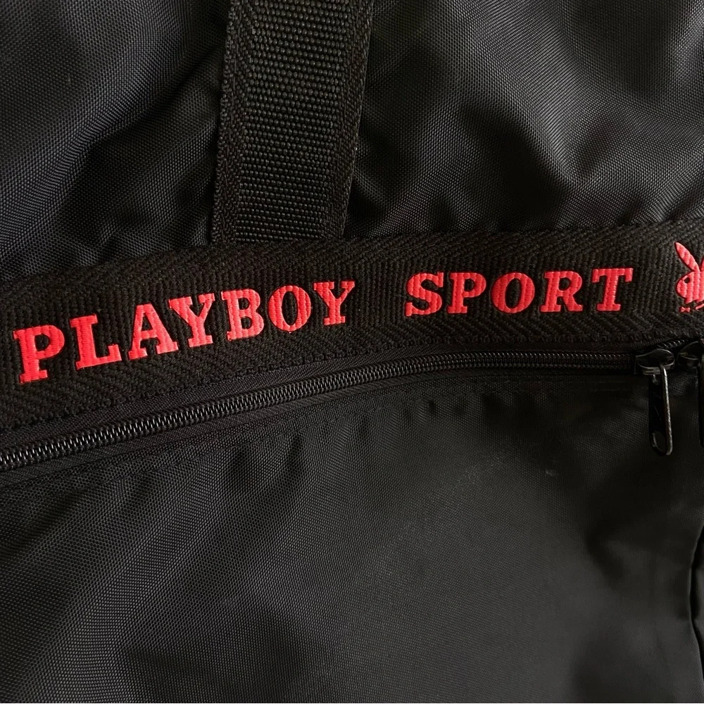 Vintage Rare PLAYBOY‎ Sport Black Red Travel Garment Bag